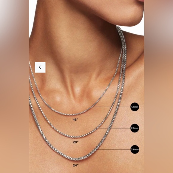 David Yurman box chain woman necklace - Picture 6 of 7